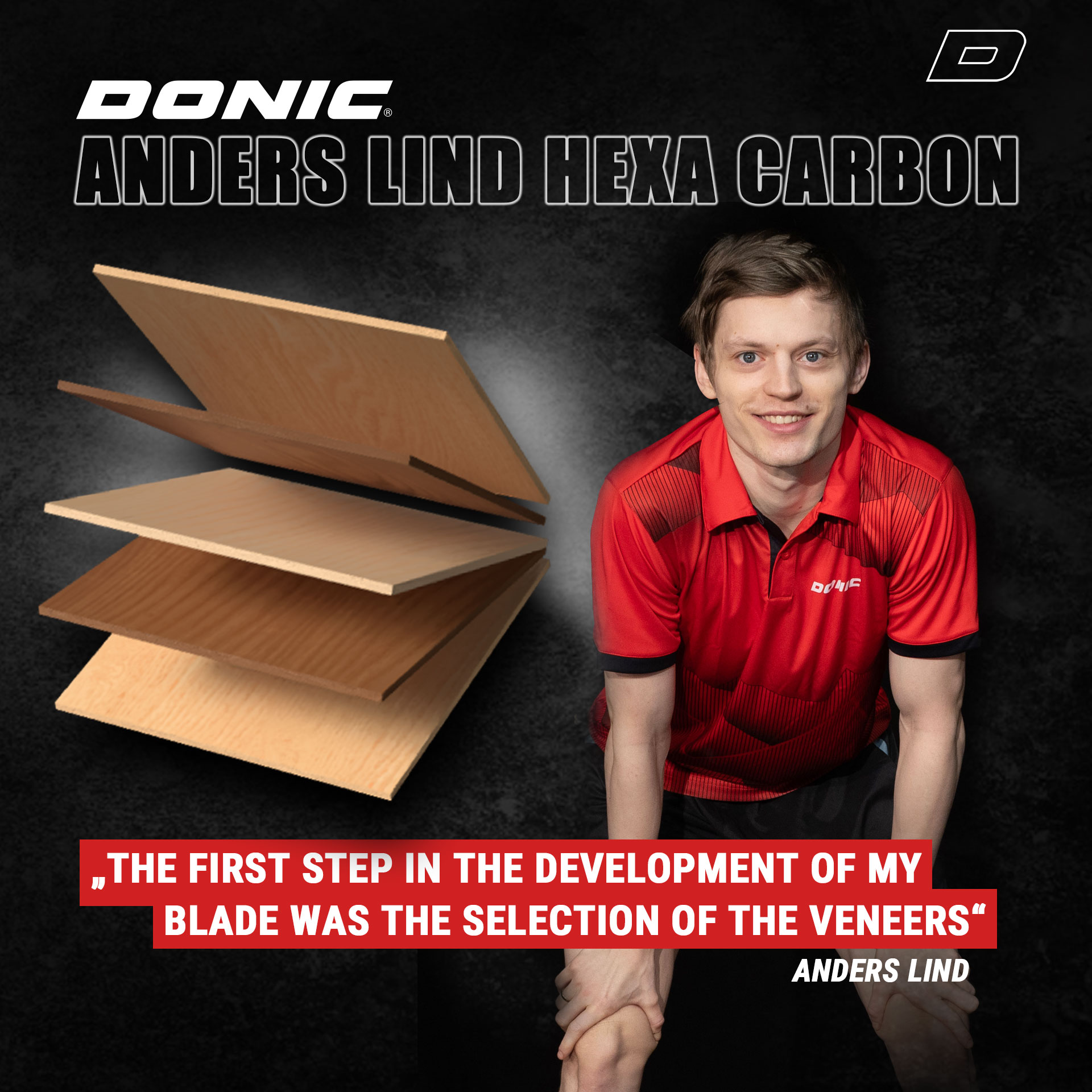 DONIC ANDERS LIND HEXA CARBON