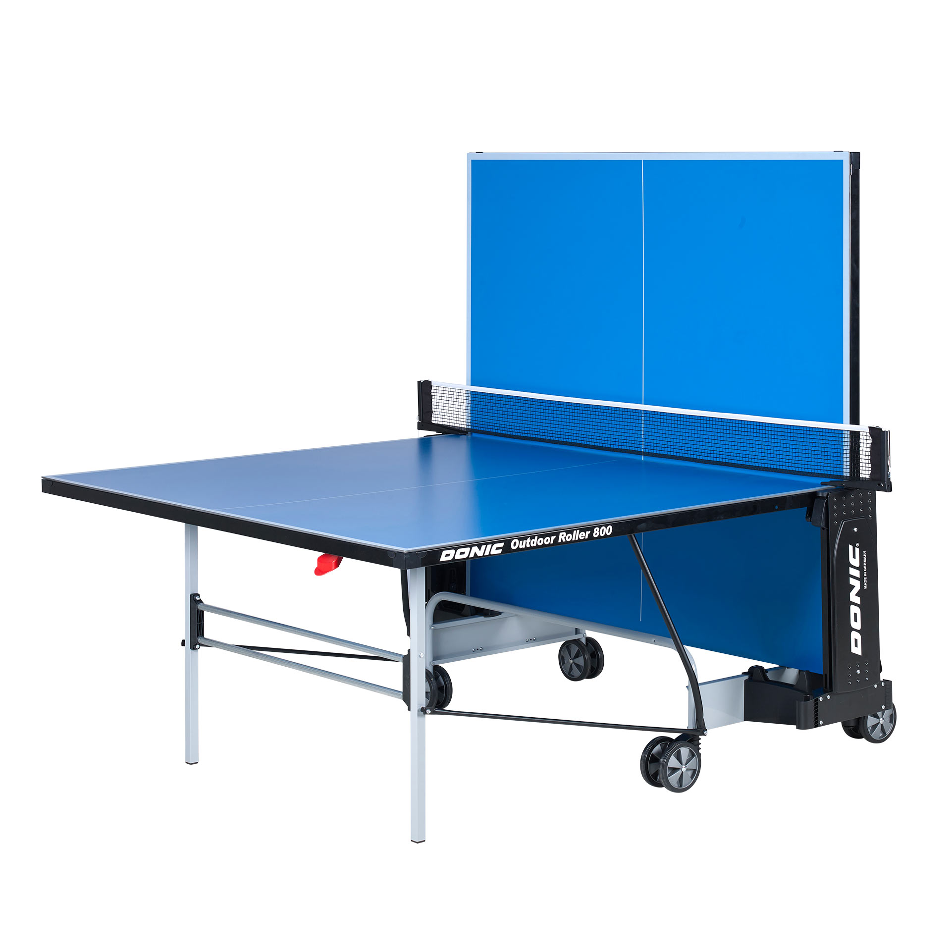 Tischtennis-Tisch DONIC Outdoor Roller 800 -5, blau, Single-Player-Modus