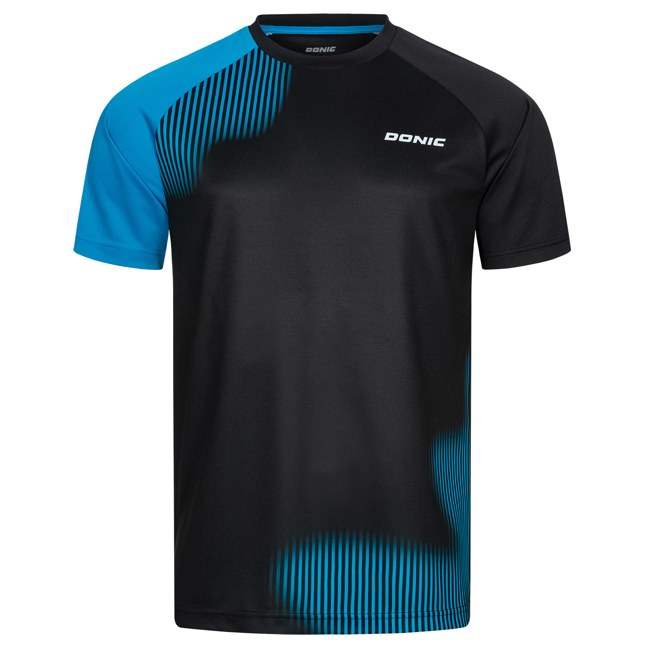 DONIC T-Shirt Peak schwarz/cyan