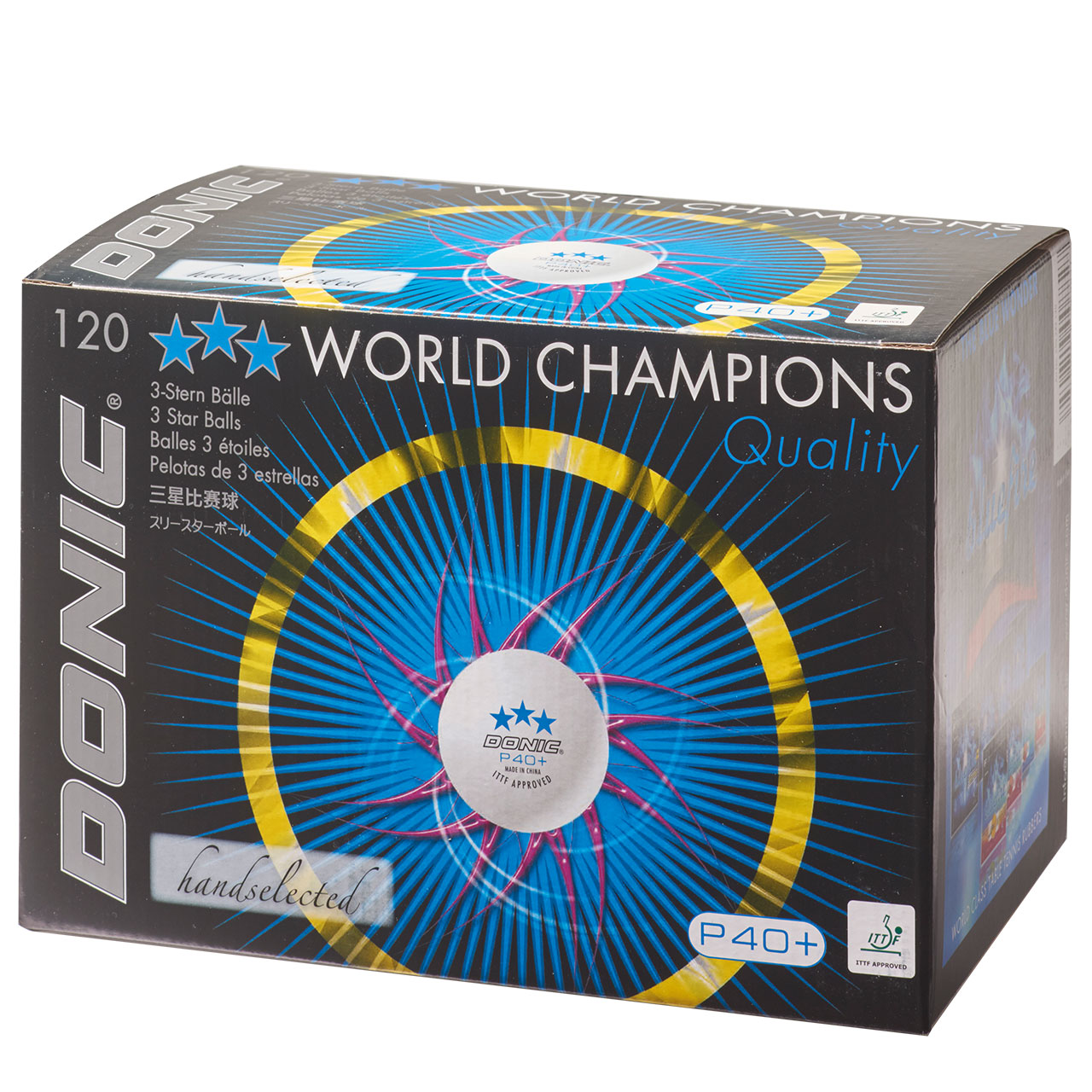 Tischtennis Ball DONIC P40+ 3 Star 120er Pack