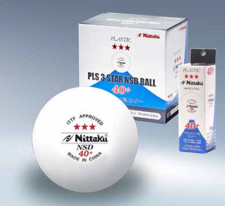 Tischtennis Ball Nittaku SD 40+ *** Cell-Free Verpackungen