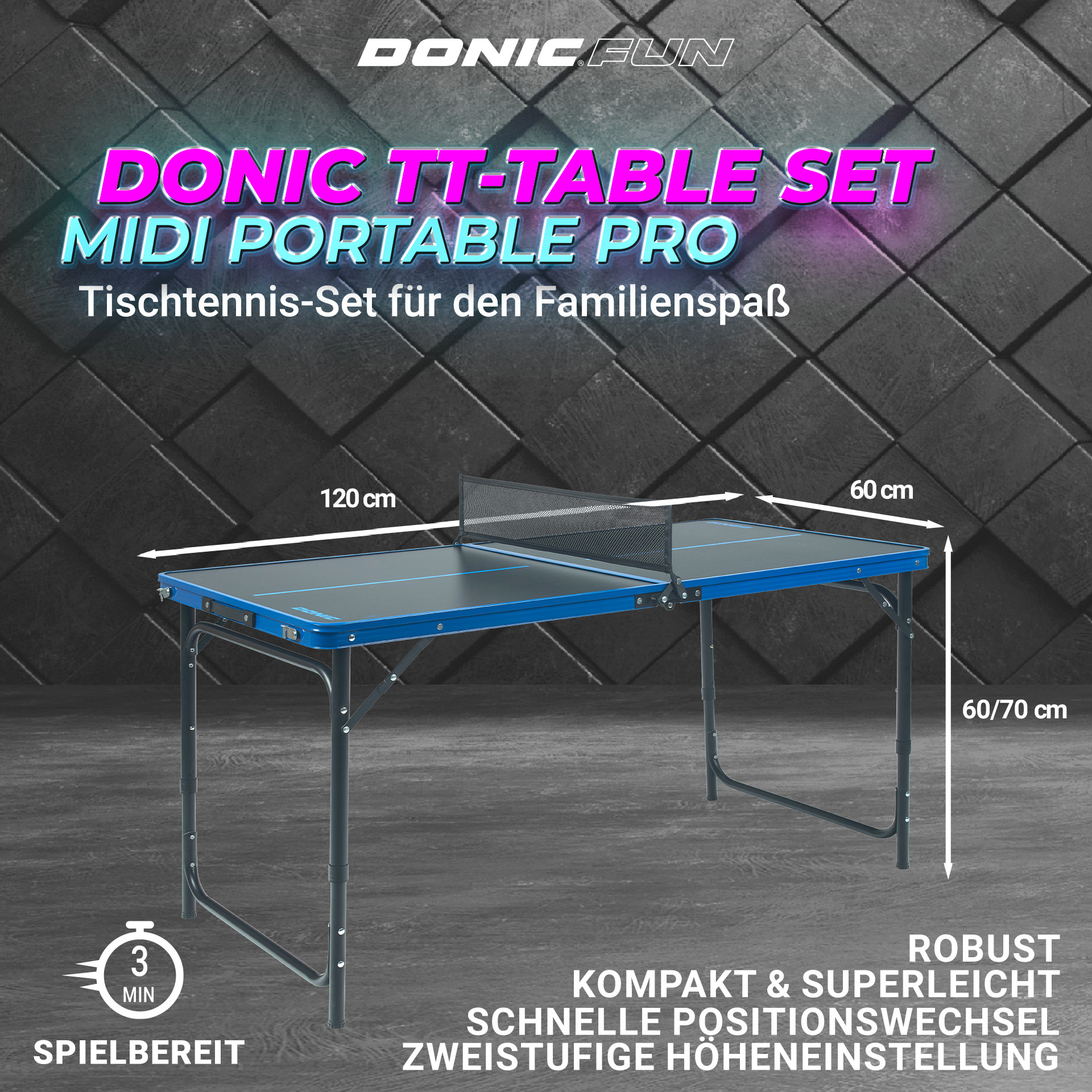 DONIC TT-SET MIDI PORTABLE PRO