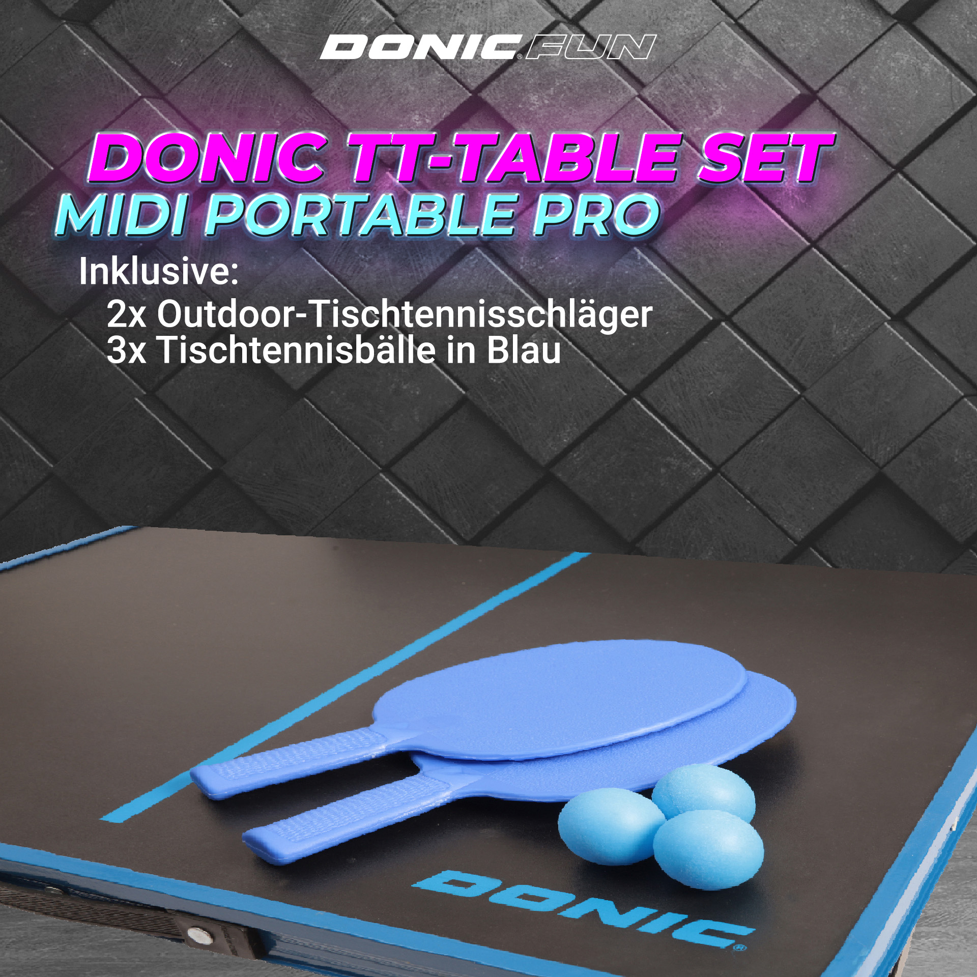 DONIC TT-SET MIDI PORTABLE PRO